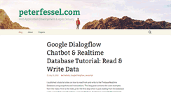 Desktop Screenshot of peterfessel.com