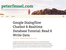 Tablet Screenshot of peterfessel.com